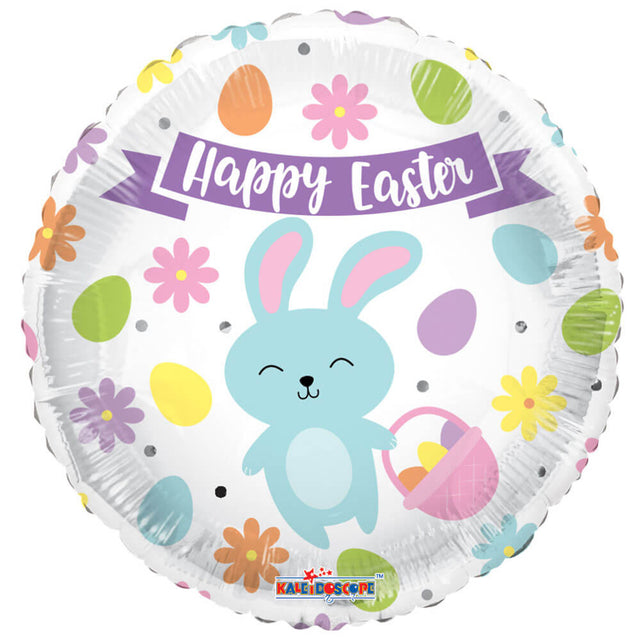 Foil Balloon Easter Bunny and Eggs 18 Inch