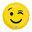 Emoji Wink Foil Balloon