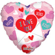 Plastic Balloon Envelope and Hearts Heart