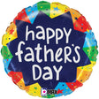 Father's Day Foil Balloon 18 Inch Bursting Colors