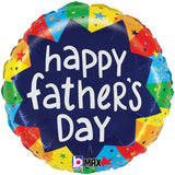 Father's Day Foil Balloon 18 Inch Bursting Colors