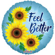 Foil Balloon Feel Better Sunflowers Matte