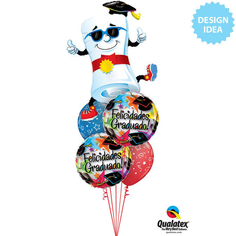 Graduation Foil Balloon 18 Inch Stars