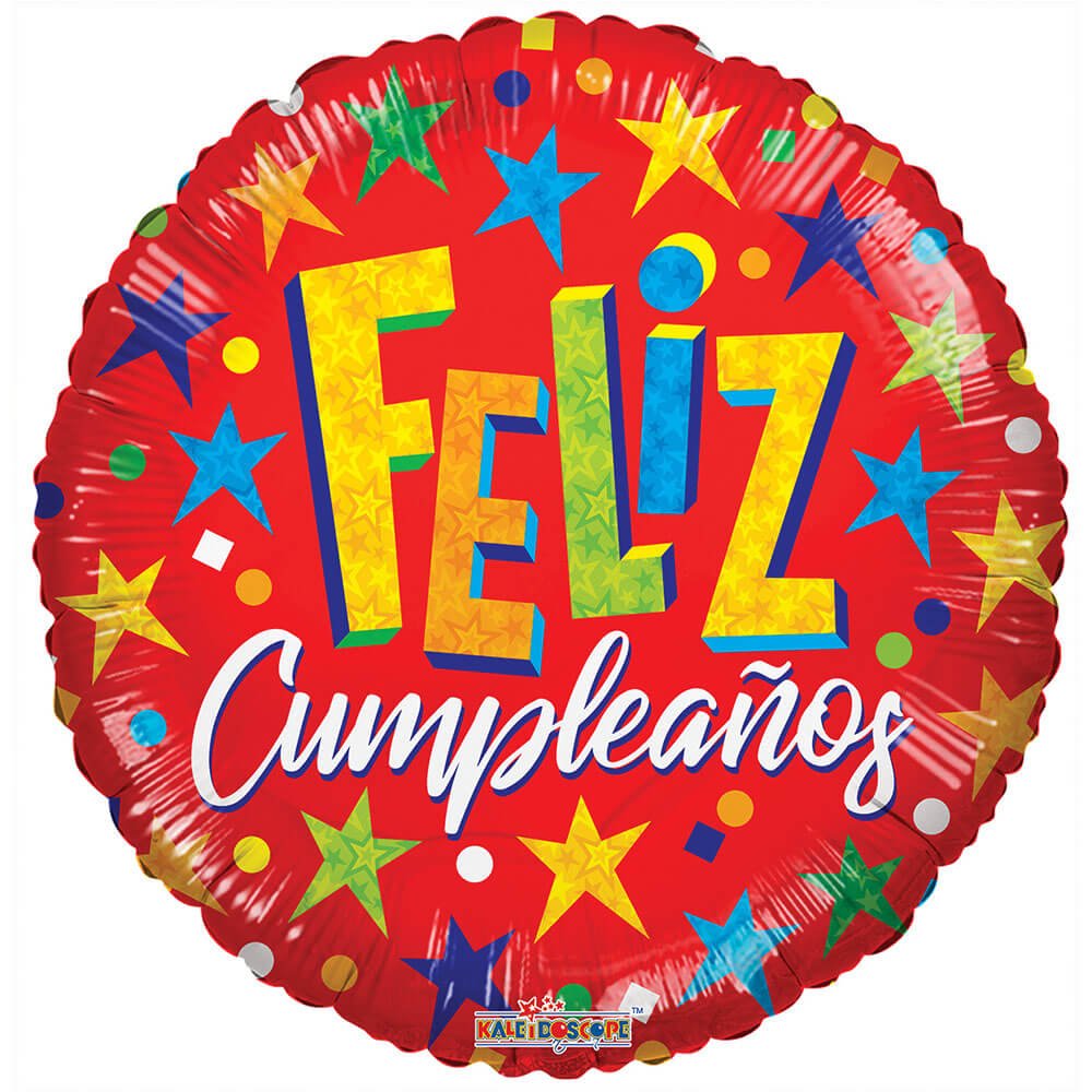 Foil Balloon Feliz Cumpleaños Red 18 Inch