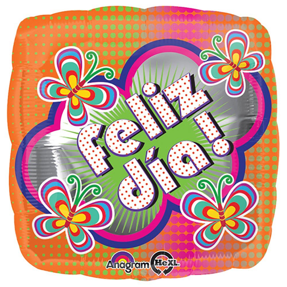 18 Inch Feliz Dia Foil Balloon