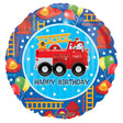 Fire Engine Fun Birthday Foil Balloon