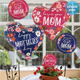 Foil Balloon Floral Best Mom