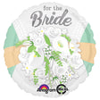 18 Inch Bride Floral Foil Balloon