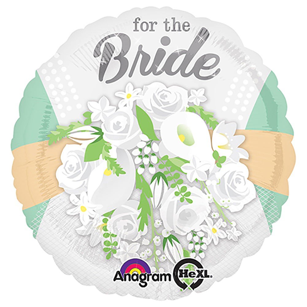 18 Inch Bride Floral Foil Balloon