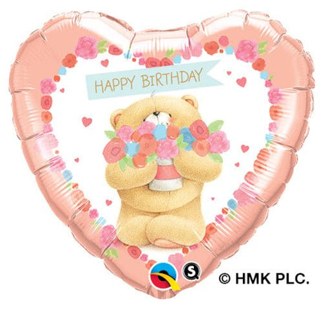 Foil Balloon Birthday Bear 18 Inch