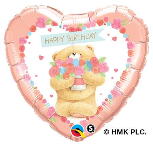 Foil Balloon Birthday Bear 18 Inch