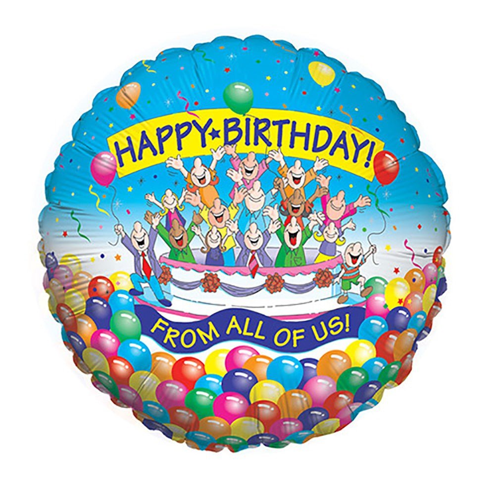 Foil Balloon From All Of Us 18 Inch