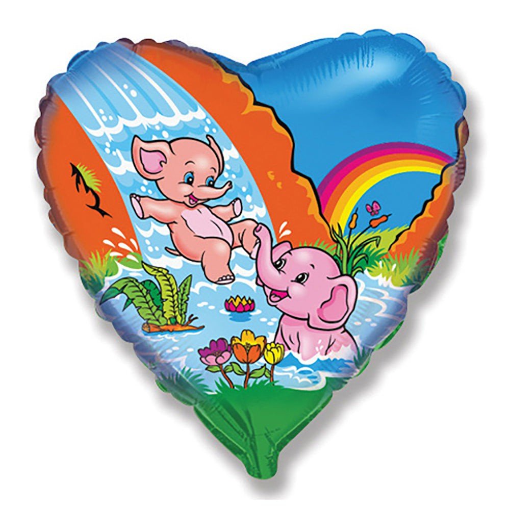 Foil Balloon Funny Elephants 18 Inch
