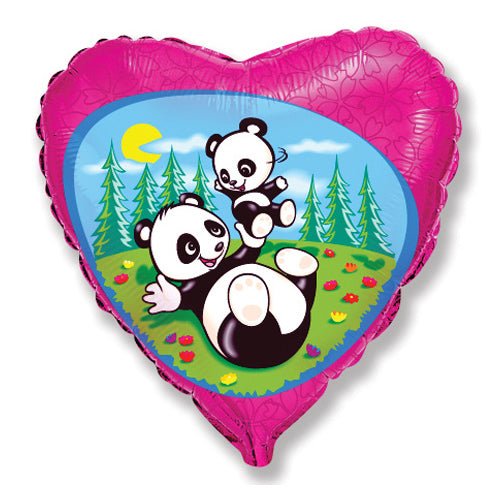 Foil Balloon Funny Pandas 18 Inch