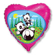 Foil Balloon Funny Pandas 18 Inch
