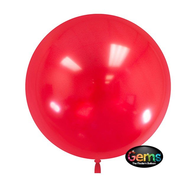 GEMS Balloon Cherry Red 18 Inch 5 Pack