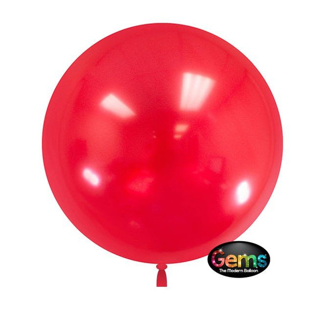 GEMS Balloon Cherry Red 18 Inch 5 Pack