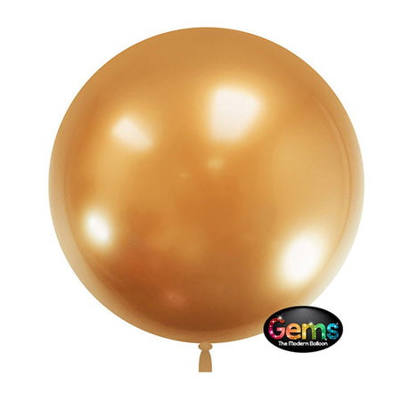 GEMS Balloon Glitzy Gold 18 Inch 5 Pack
