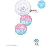 Gender Reveal Foil Balloon 18 Inch Ombre