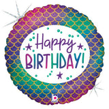 Mermaid Birthday Foil Balloon
