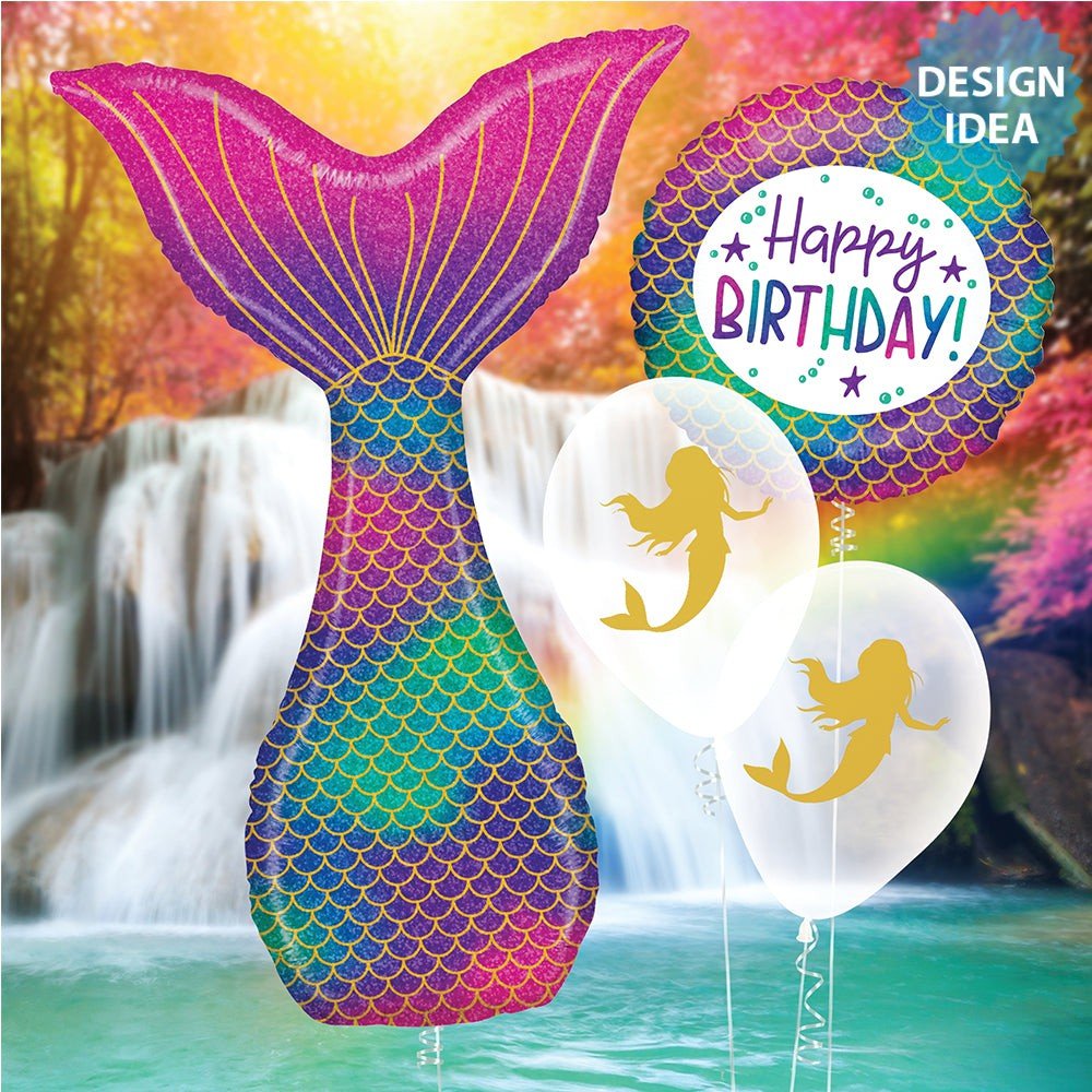 Mermaid Birthday Foil Balloon