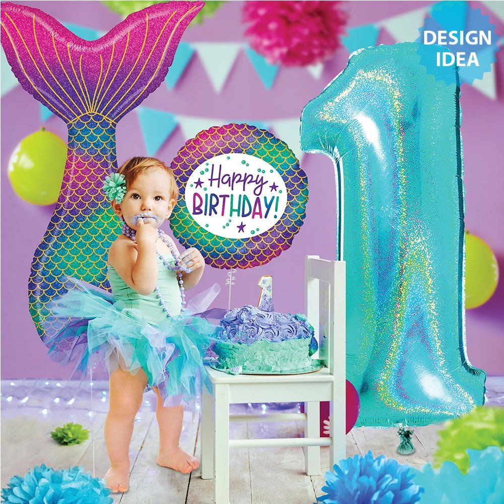Mermaid Birthday Foil Balloon