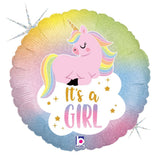 Foil Balloon Glitter Pastel Unicorn Baby