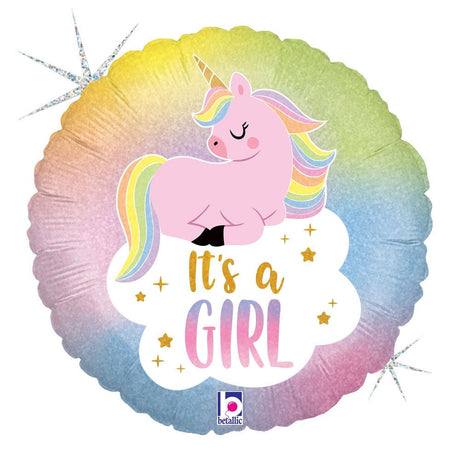 Foil Balloon Glitter Pastel Unicorn Baby
