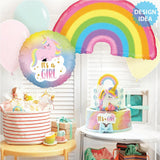 Foil Balloon Glitter Pastel Unicorn Baby