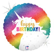 Unicorn Birthday Foil Balloon