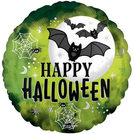 Halloween Foil Balloon Glow Batty 18 Inch