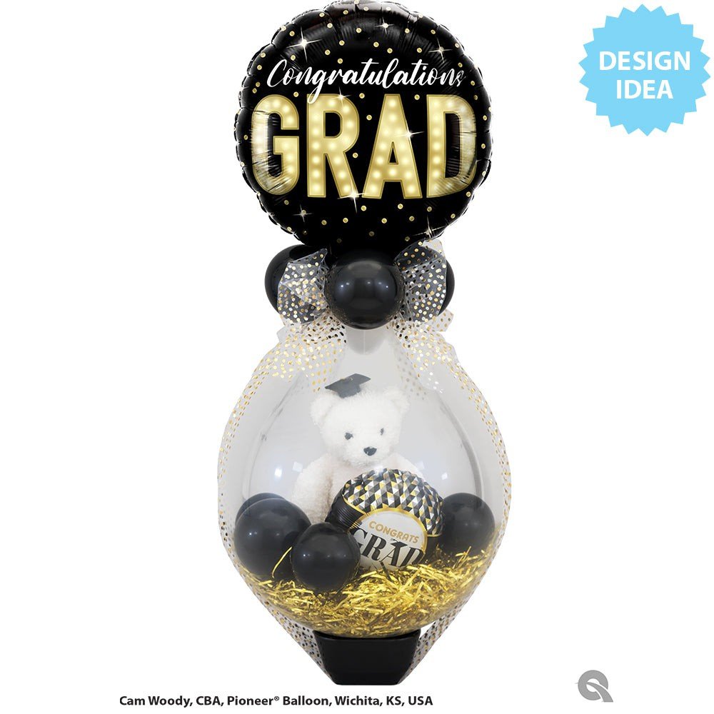 Graduation Foil Balloon 18 Inch Grad Marquee Lights