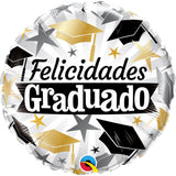 Graduation Foil Balloon Black & Gold