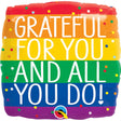 Foil Balloon Grateful For You & All You Do