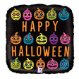 Halloween Pumpkin Sugar Skull Foil Balloon