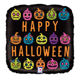 Halloween Pumpkin Sugar Skull Foil Balloon