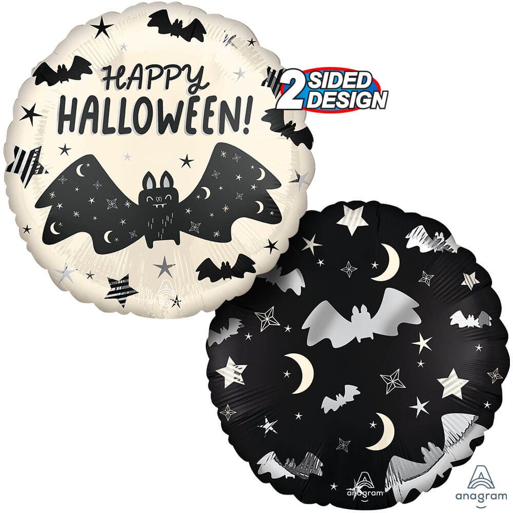 Halloween Foil Bat Attack Balloon 18 Inch