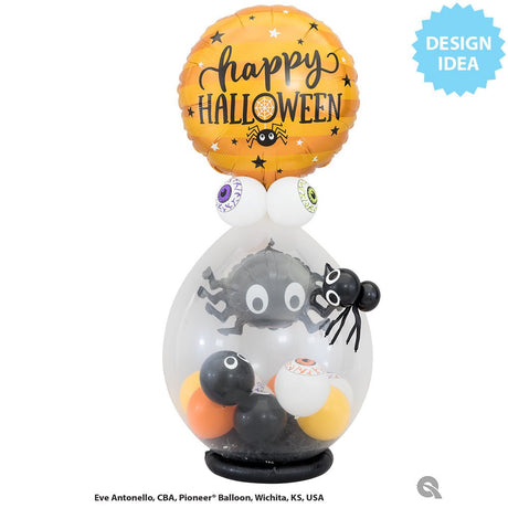 Halloween Foil Balloon Spider & Stars