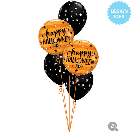 Halloween Foil Balloon Spider & Stars