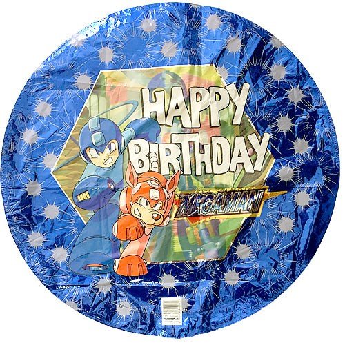 Happy Birthday Megaman Foil Balloon