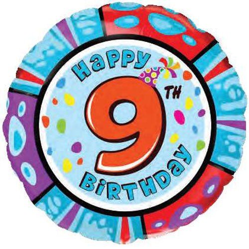 Birthday Foil Balloon - Nine