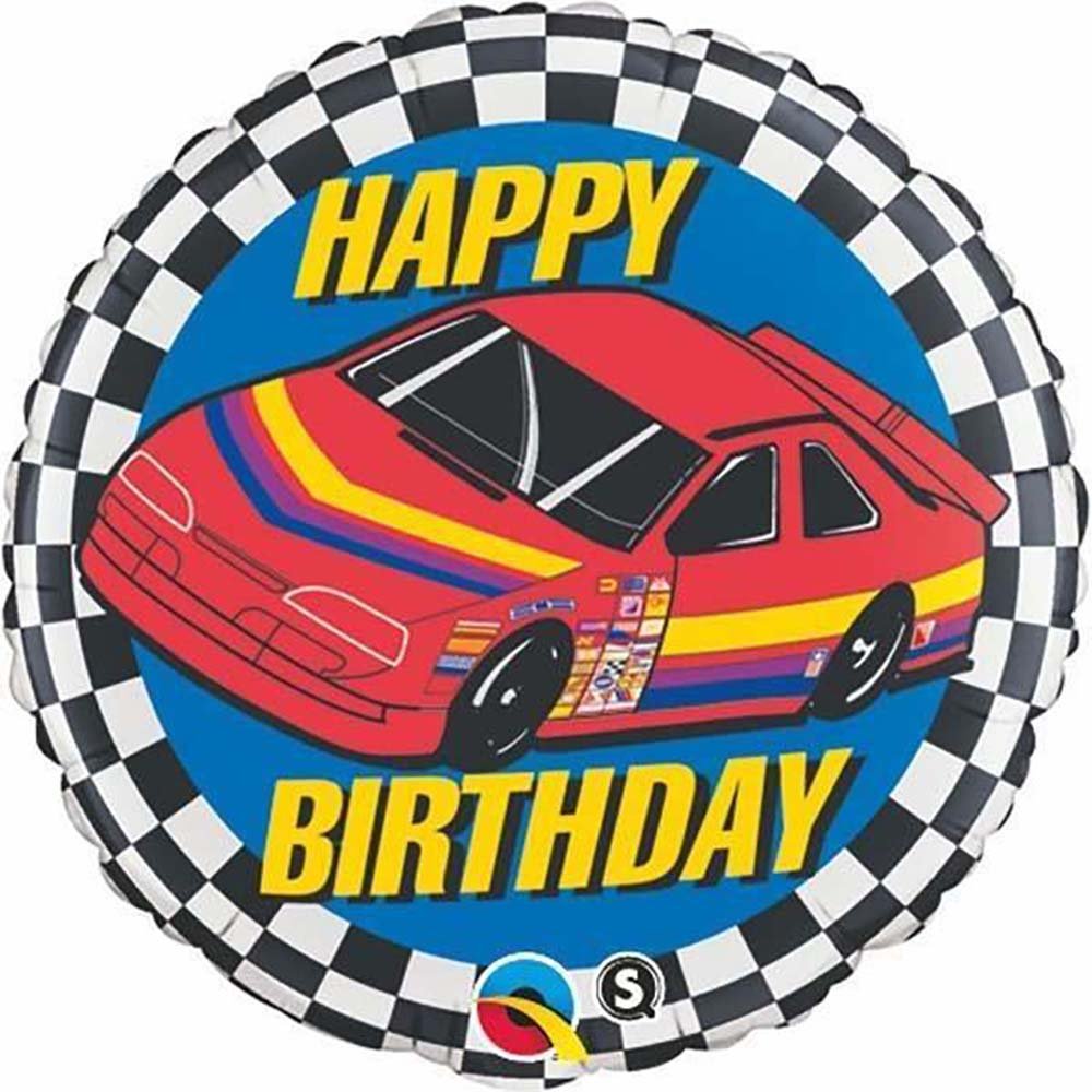 Birthday Race Car Foil Balloon