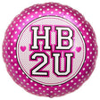 Foil Balloon Happy Birthday To You Pink Dots