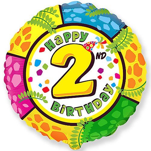 Birthday Foil Balloon - Happy Birthday Two
