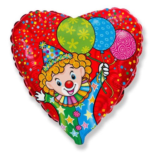 Foil Balloon Happy Clown 18 Inch