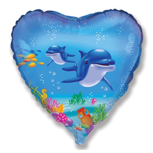 Foil Dolphin Balloon 18 Inch