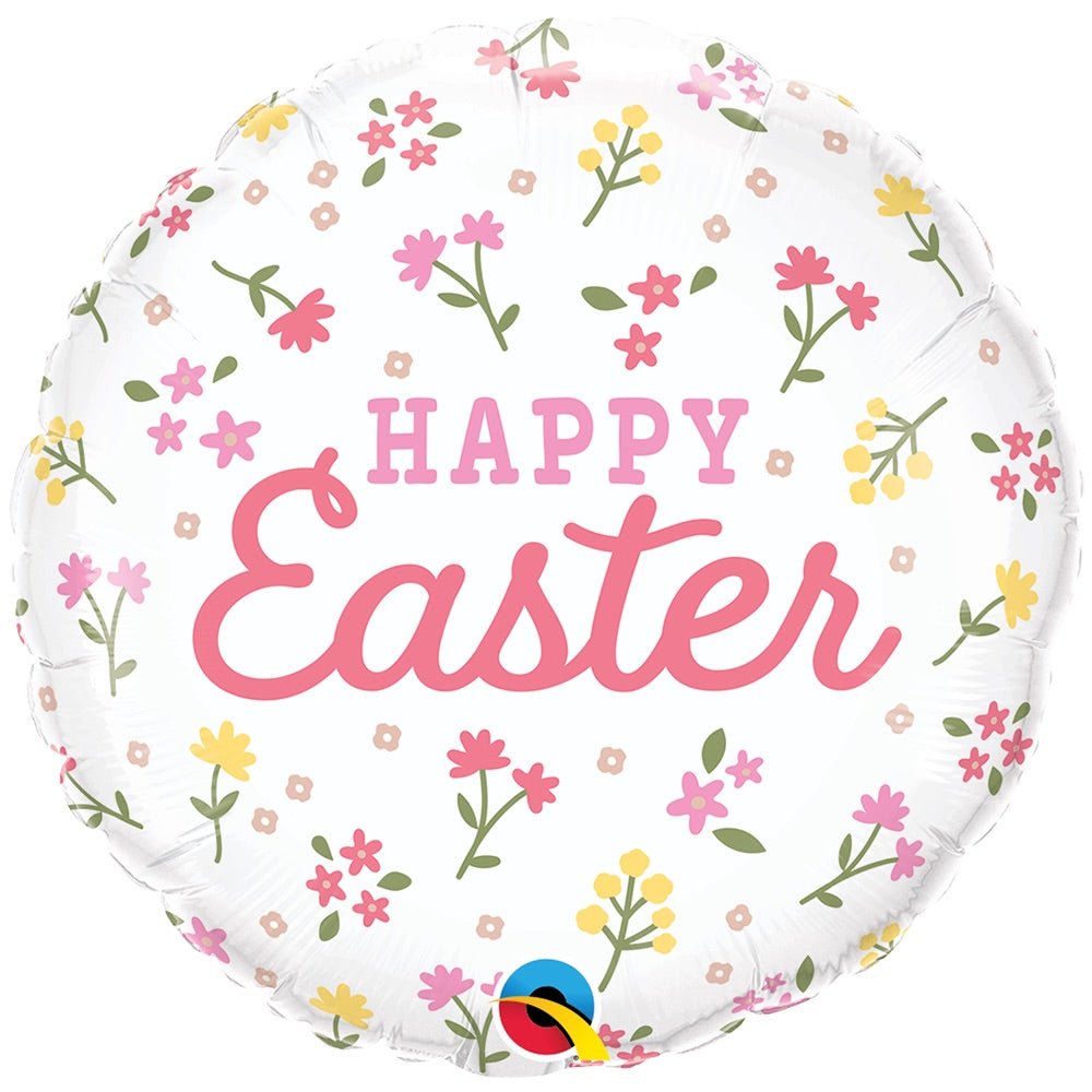 Easter Foil Balloon Happy Easter Ditsy Floral