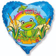 Heart Foil Frog Balloon