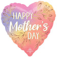 Mother's Day Foil Balloon Botanical Hearts
