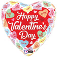 Foil Balloon Happy Valentine's Day Conversation Heart